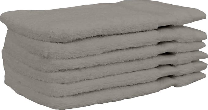 Dusk till Dawn Washand 16x21 cm 650 gram/m2 Taupe - Set van 6