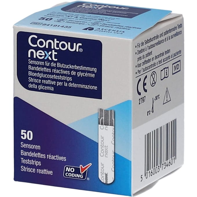 Contour Next Test Strips Bloedglucose 50 Stuks Bayer