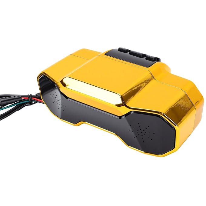 Motorluidspreker met MP3-speler Bluetooth Waterdicht Subwoofer Motorstuur Luidspreker yellow