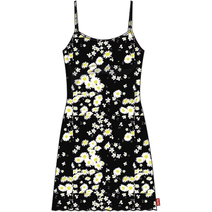 Superdry - Jersey Cami mini-jurk met print - Dames - Jurken