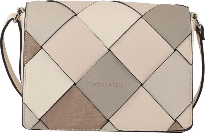 GERRY WEBER Schoudertas Avondtas Checker Shoulderbag SHF Cream-White Beige Veelkleurig