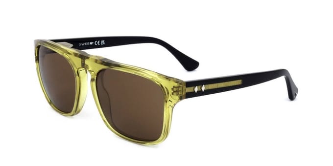 Web WE0325 Shiny yellow 55/18/145 MAN Zonnebrillen