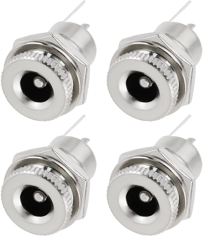 Allecto - Dc Power Jack Socket - 5.5mm x 2.5mm - Voor kleine