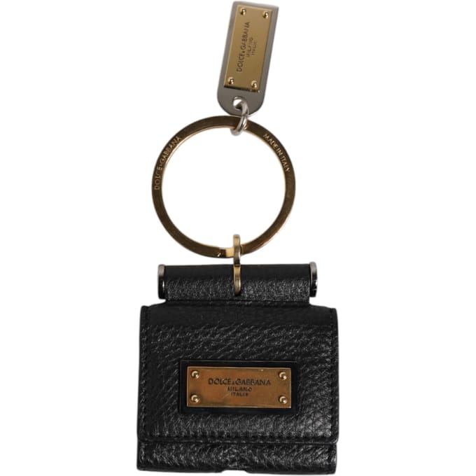 Leren Sleutelhanger Met Metalen Ring