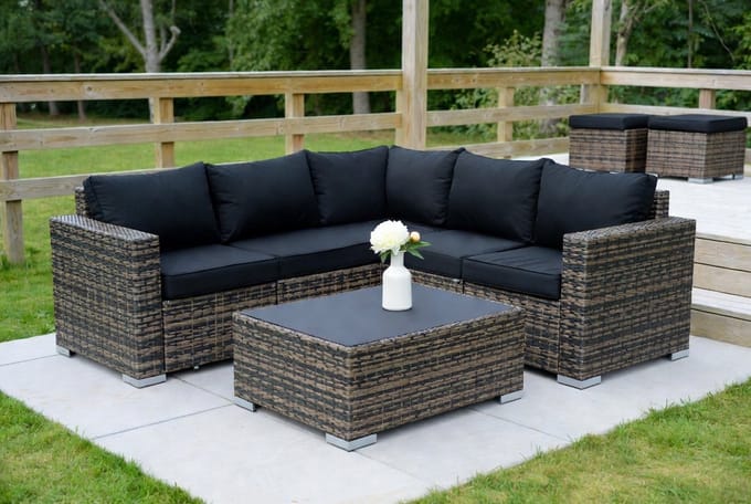 Luxe Loungeset – Weerbestendig – Grijs – Industrohome