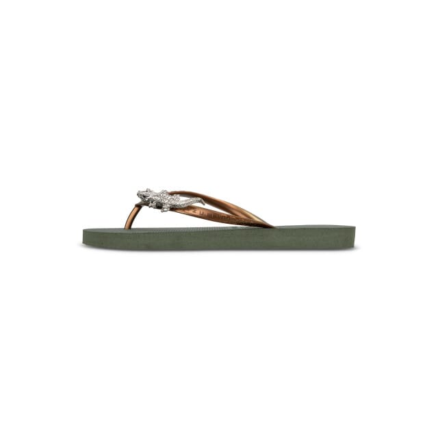 Uzurii | Teenslippers | Dames | Legergroen | Maat 37/38
