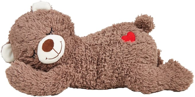 fofos Zachte Hartslag Knuffelbeer | Bruin met Rood Hartje