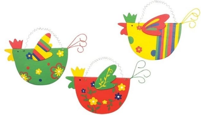 Small Foot Decoratie Vogels Bont 3 Kleuren