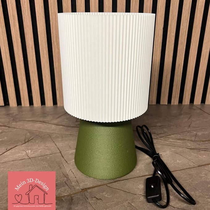 Lamp Anna - 3D geprint - Tafellamp - E27 - Donkergroen