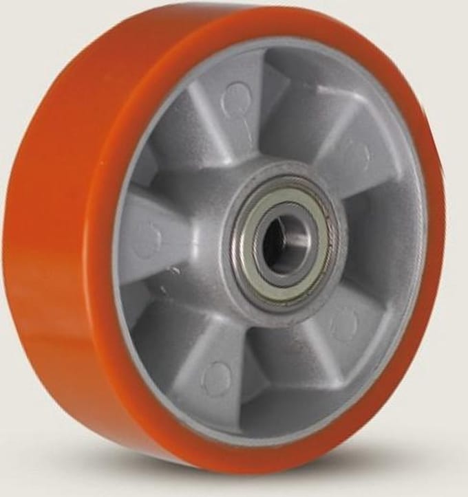 PU zwaarlast wiel - 125mm - 500kg