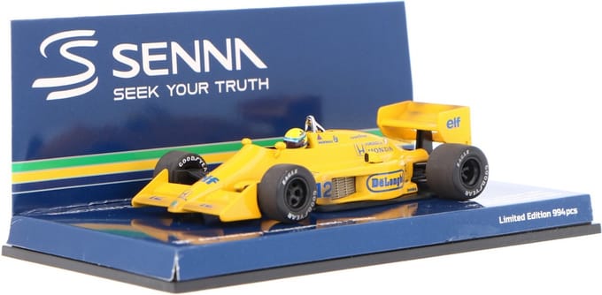 Lotus Honda 99T, Senna, 1st Win Monaco GP 1987 Dirty Version - 1:43 - Minichamps