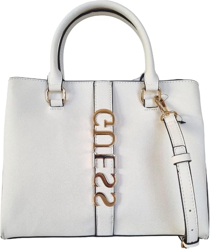 Schoudertas Dames - Handtas - Dagelijks Gebruik - Afneembare Band - 27 cm - Wit