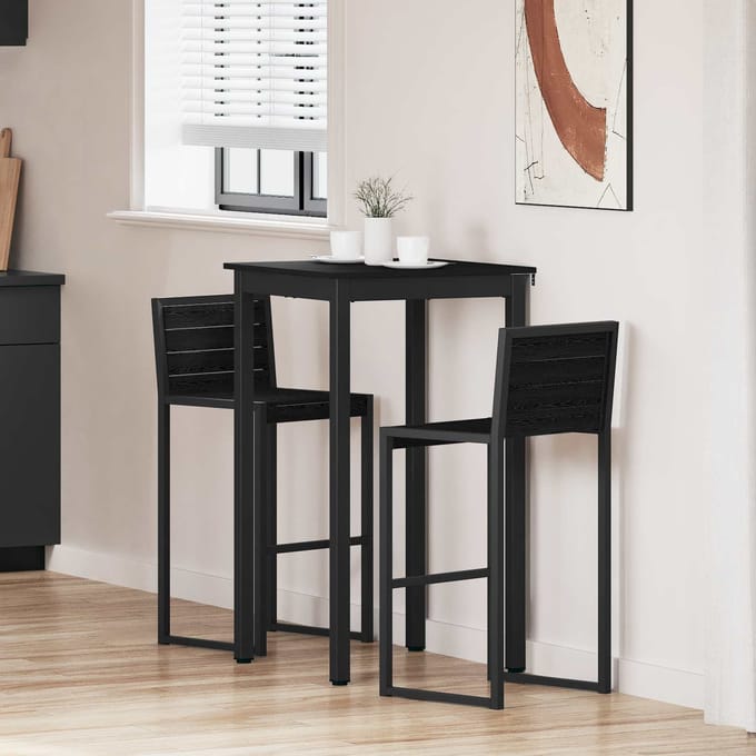 vidaXL - Staande - Bartafel - Bewerkt - hout - Vierkant