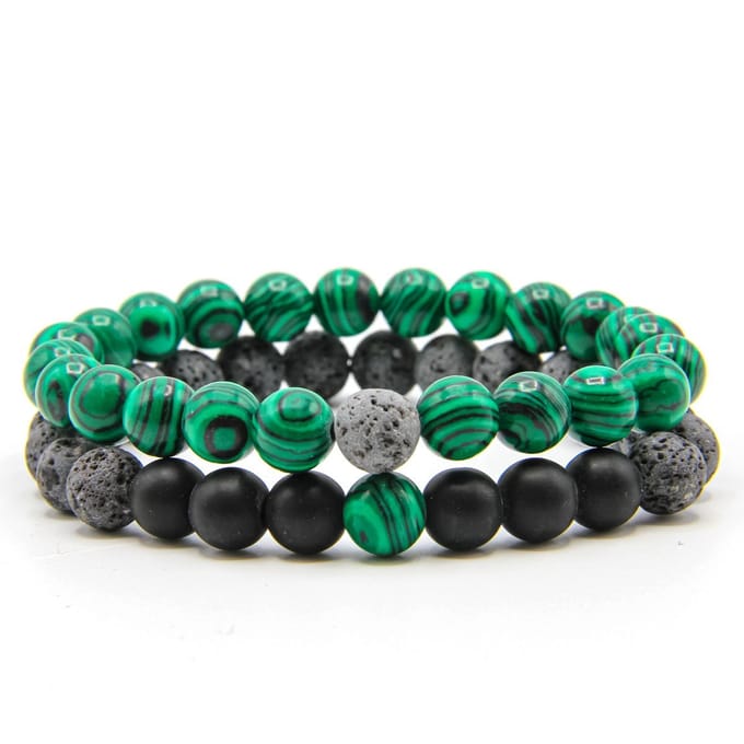 *** Kralen Armband - Multi Armband - Elastische Armband - Stoer en Trendy van Heble® ***