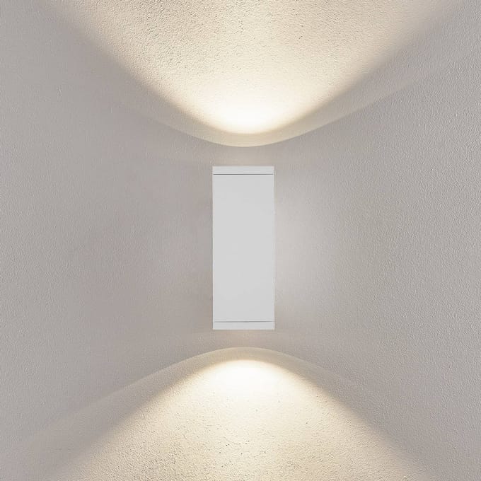 Deko-Light LED buiten wandlamp ShoreLine Pro Square up/down, wit