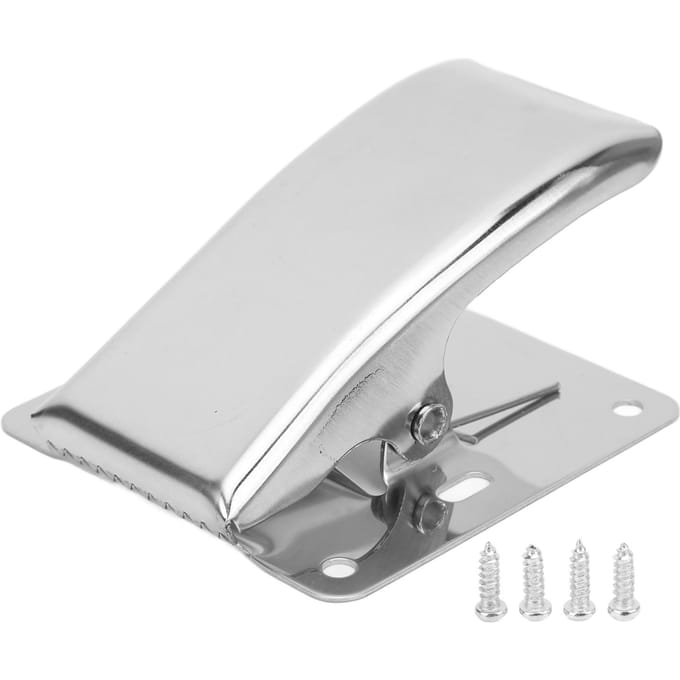 Visgrijper Roestvrij Staal Multifunctioneel Draagbaar Stevige Grip Veerontwerp Goede Vishelper Visgereedschap white
