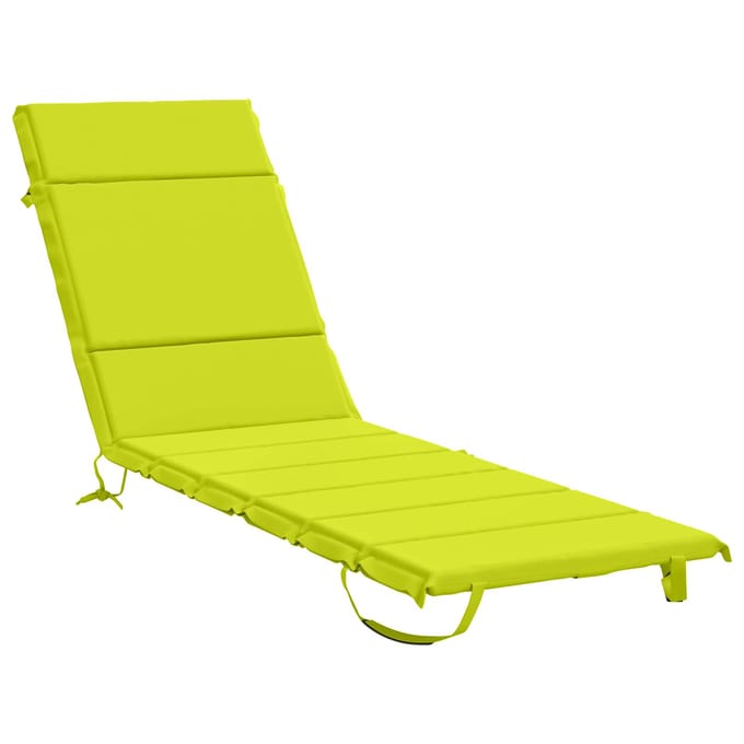vidaXL - Ligstoel - Kussen - GEMERT - 100% - Polyester - Heldere - Groen.