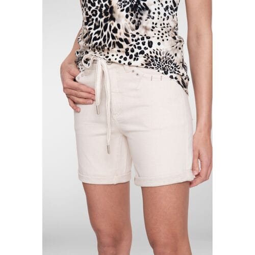 Geisha 61012-10 jeans shorts linen mix