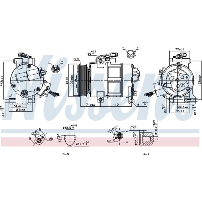 Compressor airconditioning NISSENS 890249