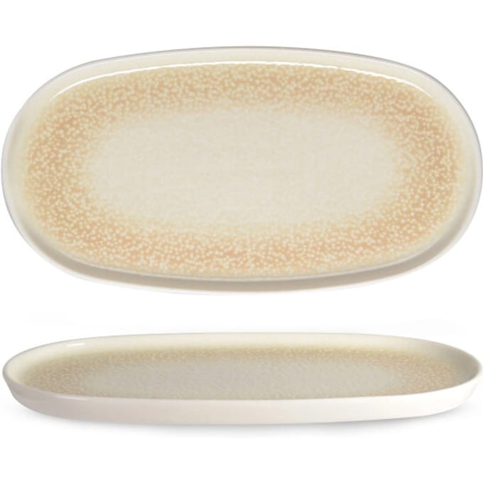 Rinart Serveerschaal - Dotti - Porselein - 35x18 cm - set van 2