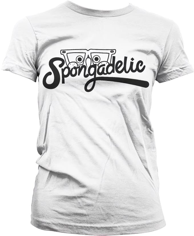 SpongeBob SquarePants Spongadelic Girly T-shirt dames White