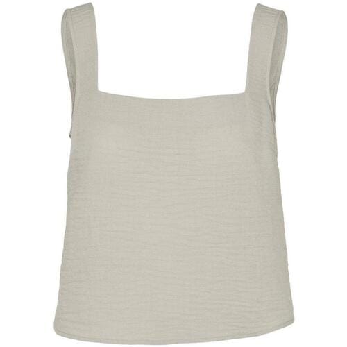 VERO MODA - VMKITA SL SQUARE NECK TOP WVN SB2 TS GA - Dames - Blouses