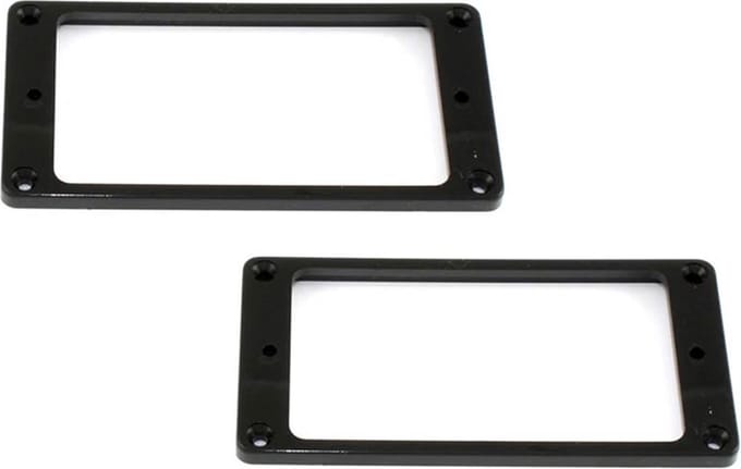 Allparts PC0741003 Flat Profile Humbucking Pickupringen - Zwart (2 stuks)