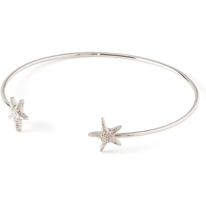 Orelia armband, bangle met zeesterren zilverkleurig