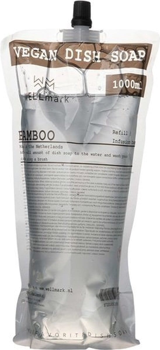 Wellmark Afwasmiddel navulling Bamboe - 1000ml