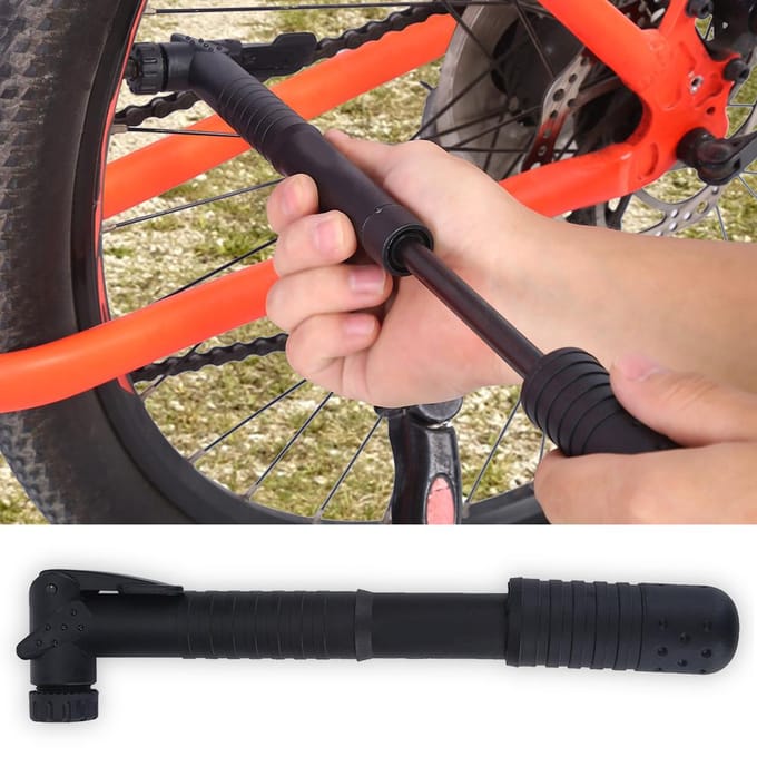 Fiets Band Luchtpomp Draagbaar Nylon Mini 120 PSI Opblaaser black