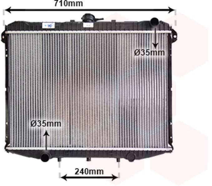 Van Wezel - RADIATOR VOOR NISSAN TERRANO II 1993-1999 1953239