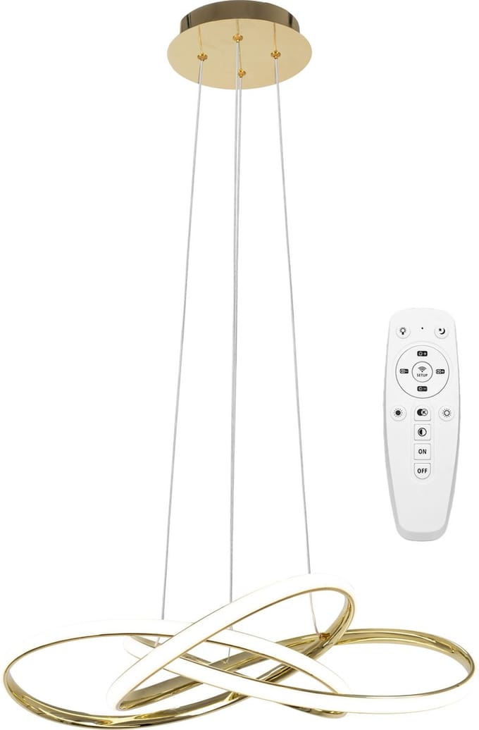 Toolight App815-Cp Node Hanglamp Goud 13X60X70Cm