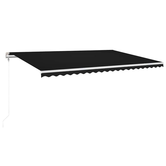 vidaXL - Luifel - automatisch - met - LED - en - windsensor - 500x300 - cm - antraciet