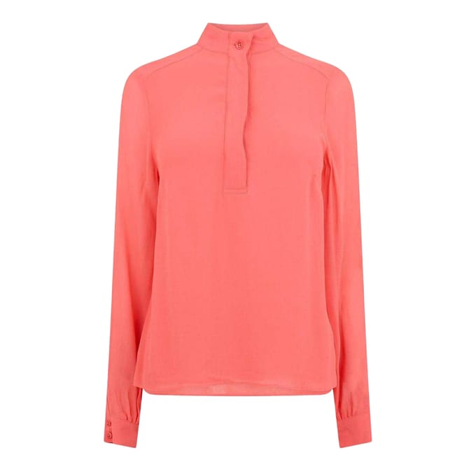 Ted Baker Dames/Dames Kraagloos Relaxed Fit Overhemd (Koraal)