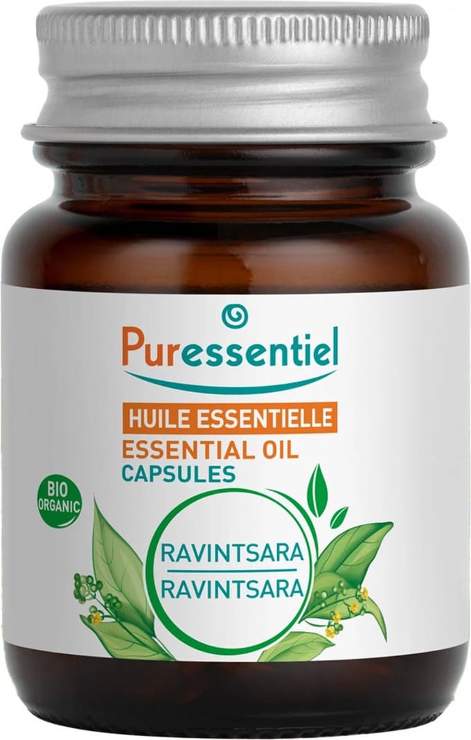 Puressentiel Ravintsara Etherische Olie (Cannamomum Camphora ct Cineole) Bio 60 Capsules