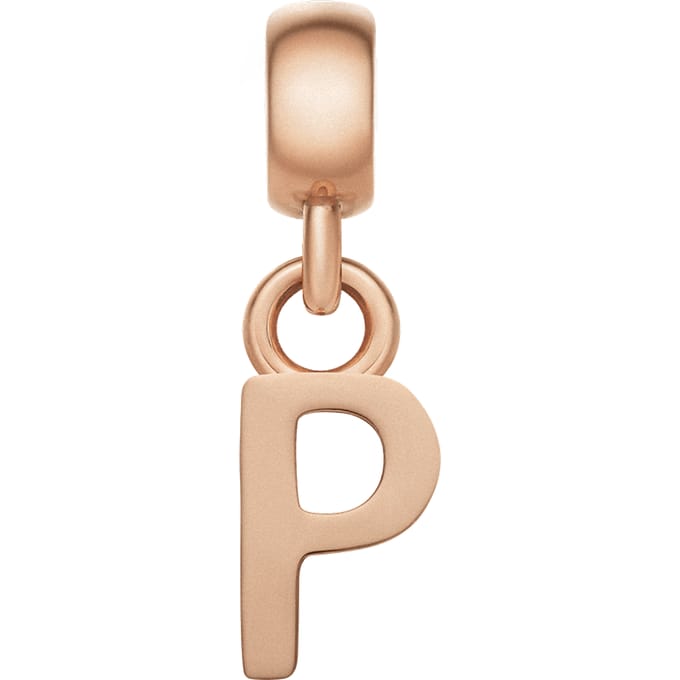 Daniel Wellington DW Charm Letter P Rose Gold