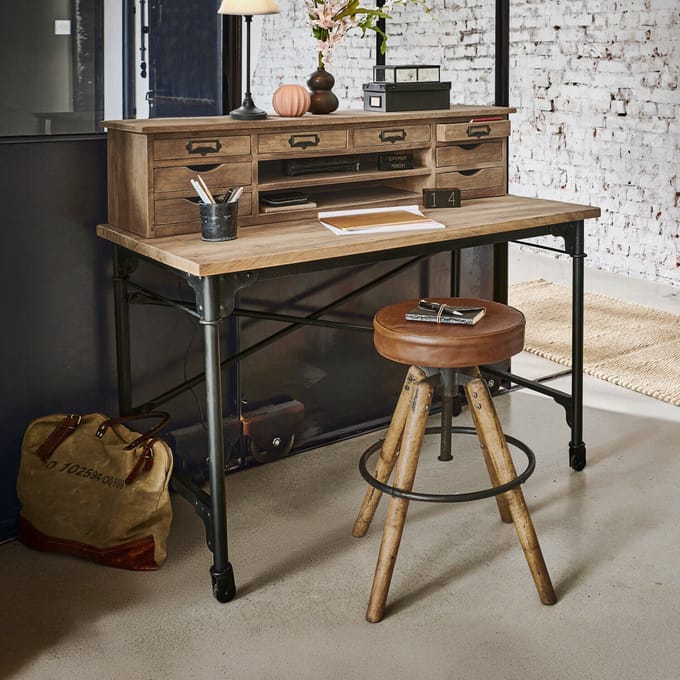 LOBERON Bureau Leognan bruin/zwart