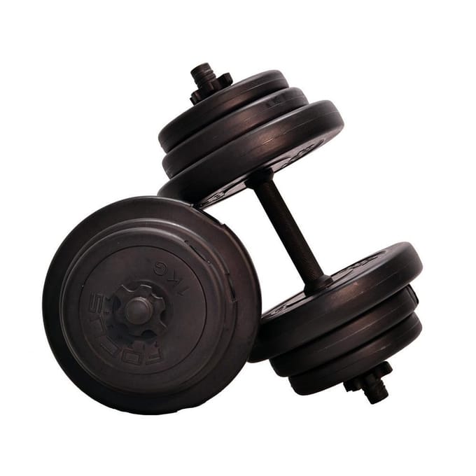 Focus Fitness – Verstelbare Dumbellset - 2 x 10 kg - Halterset