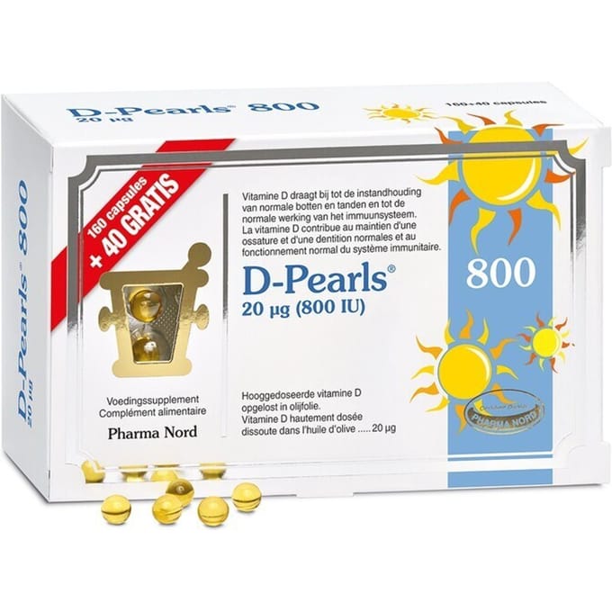 Pharma Nord D-Pearls 800 160 + 40 Capsules Gratis