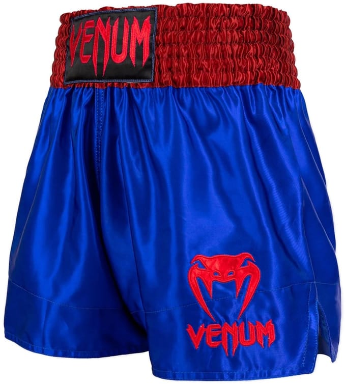 Venum Classic Kickboks Muay Thai Shorts Marineblauw Rood - S