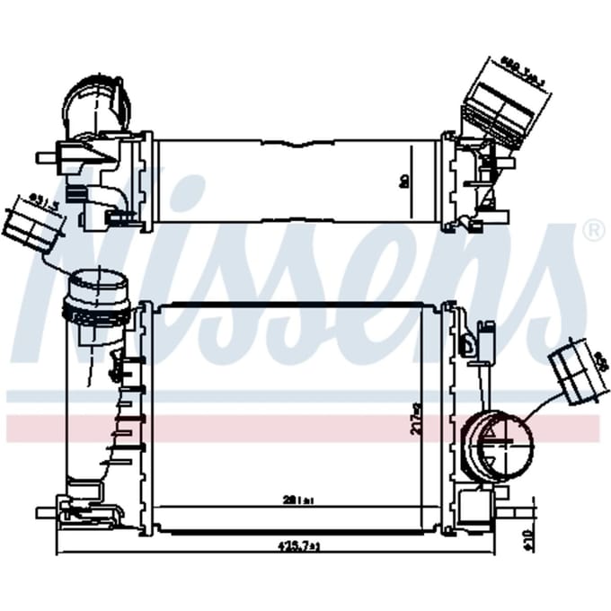 Intercooler NISSENS 961521