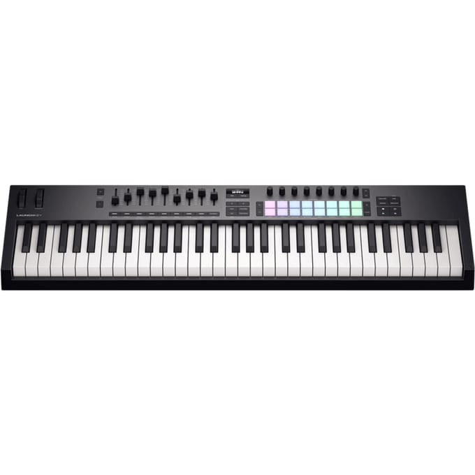 Novation Launchkey 61 MK4 - MIDI Keyboard Controller - 61 Semi-Gewogen Toetsen - 16 FSR Pads - 9 Faders - OLED Display - USB-C