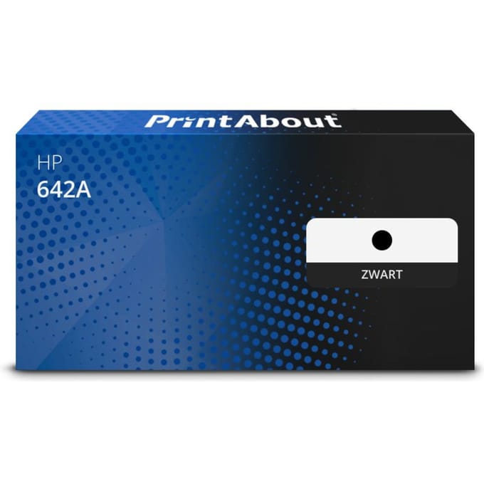 PrintAbout huismerk Toner 642A (CB400A) Zwart Geschikt voor HP