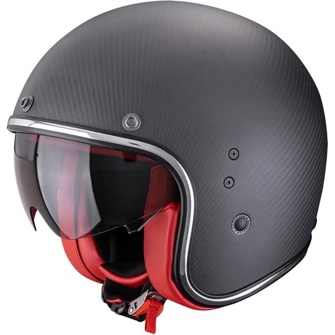 Jet motorhelm Scorpion Belfast Evo Carbon