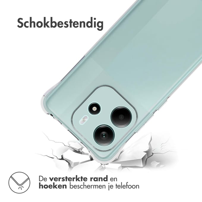 imoshion Hoesje - Geschikt voor Xiaomi Redmi Note 14 (4G) - Shockproof Case - Transparant