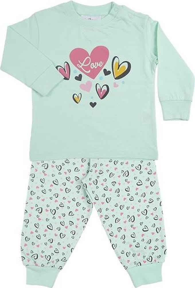 Fun2Wear Pyjama New Heart Green maat 152