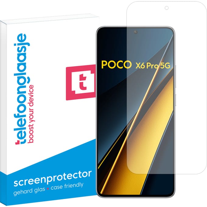 Xiaomi Poco X6 Pro 5G screenprotector gehard glas