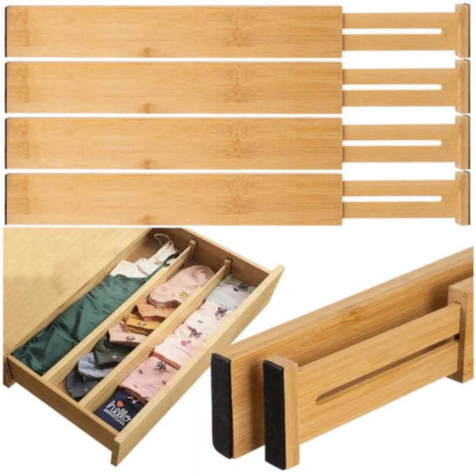 Ruhhy Ladeverdeler – Uitschuifbare Organizer voor Keuken of Kast