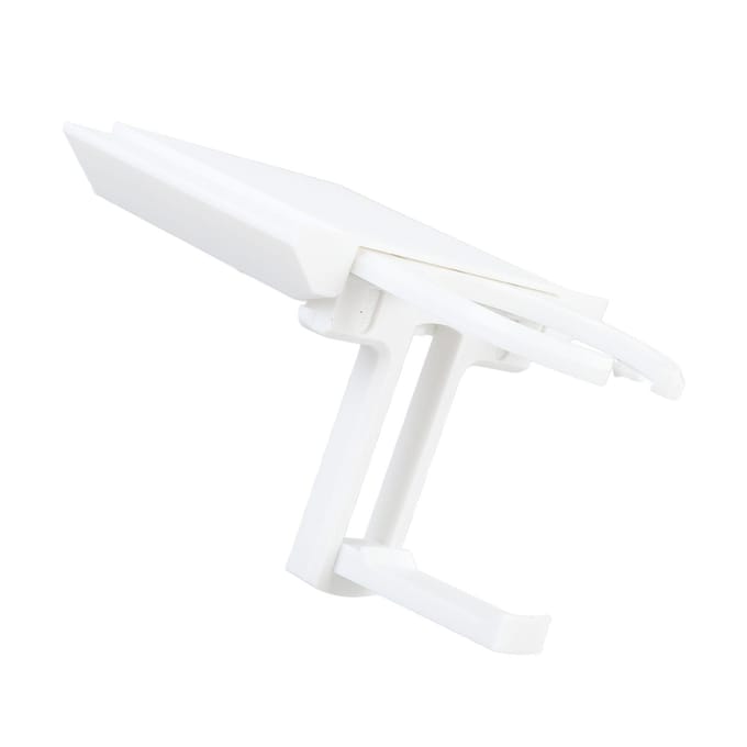 Bekerhouder voor bureau ABS Uitklapbaar Onder Bureau Waterflesstandaard Hoofdtelefoonhanger met Dubbelzijdig white