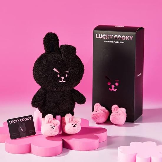 BT21 LUCKY COOKY Poupée Édition Noire black